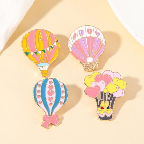 Broche émail, alliage de zinc, Placage, unisexe & styles différents pour le choix, doré, Vendu par PC