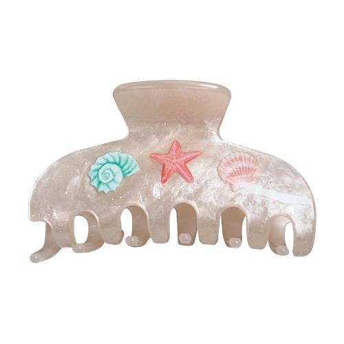 ヘアクロウクリップ, PVC(ポリ塩化ビニル)プラスチック, 焼きつけニス, 女性用, 無色, 売り手 パソコン