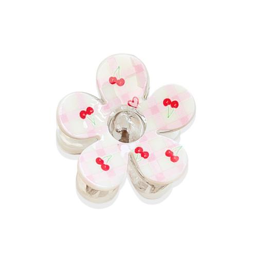 ヘアクロウクリップ, プラスチック, 花形, プリント, さまざまなパターンの選択 & 女性用 & くり抜き, 売り手 パソコン