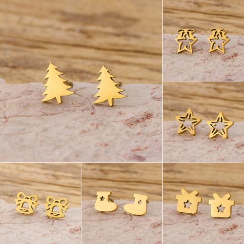 Boucle en acier inoxydable, Acier inoxydable 304, Placage, bijoux de mode, plus de couleurs à choisir Vendu par sac