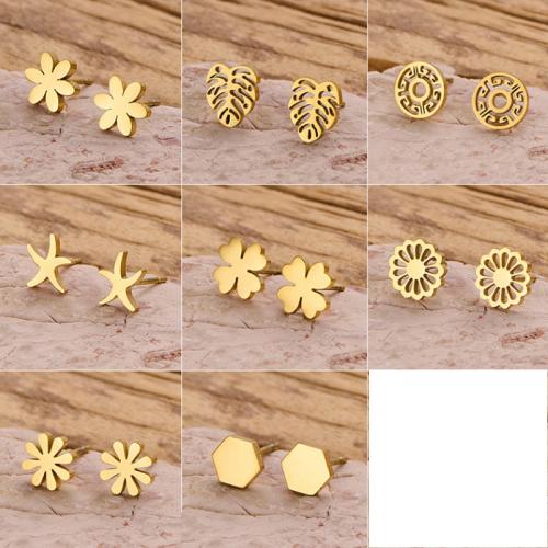 Boucle en acier inoxydable, Acier inoxydable 304, Placage, bijoux de mode, plus de couleurs à choisir Vendu par sac