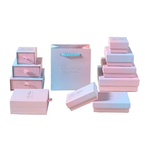 Boîte Cadeau de bijoux, carton, dégradé de couleur & normes différentes pour le choix & styles différents pour le choix, multicolore, Vendu par PC