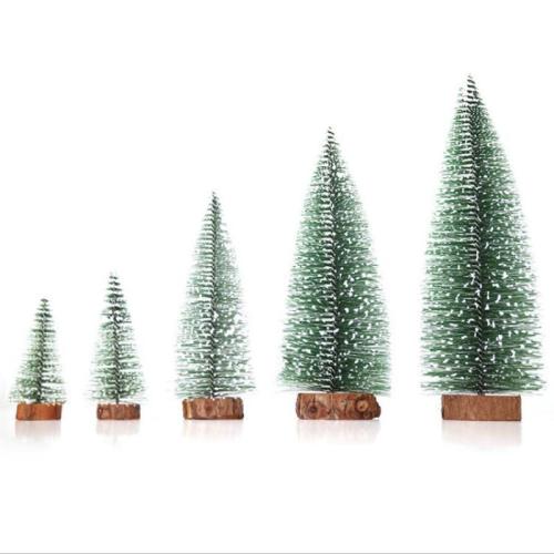 bois Ornements de décoration de Noël, avec plastique PVC & fer, arbre de noël, styles différents pour le choix, Vendu par PC