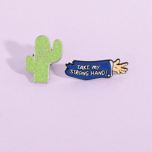 Broche émail, alliage de zinc, unisexe & styles différents pour le choix, couleur originale, Vendu par PC