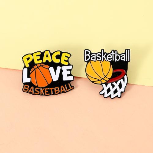 Broche émail, alliage de zinc, unisexe & styles différents pour le choix, noire, Vendu par PC