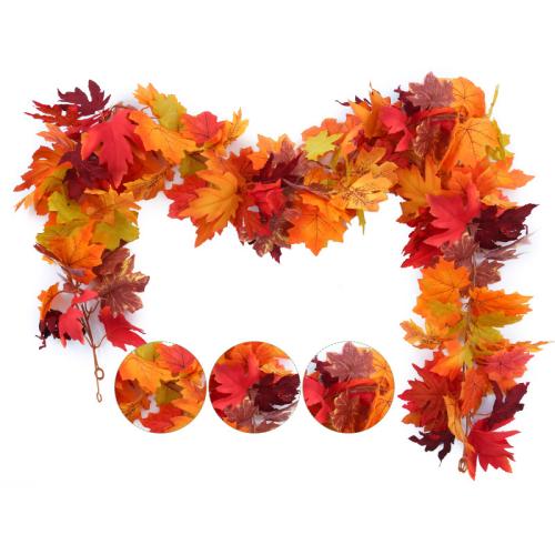 Artificial Plant, Plastic, with Silk Flower, Maple Leaf, handmade 