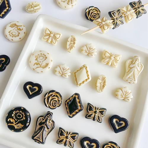 Gold Accent Acrylic Beads, DIY 