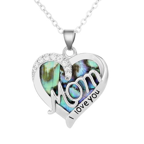 laiton collier, avec Acrylique, Placage, bijoux de mode & pour femme & avec strass, couleur originale, Vendu par PC