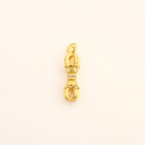 Cubique Pendentif en laiton zircon pavent, DIY & pavé de micro zircon & creux, doré Vendu par PC