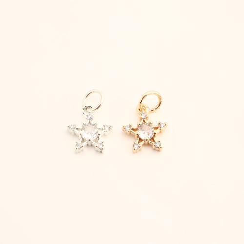 Cubique Pendentif en laiton zircon pavent, étoile, DIY & pavé de micro zircon & creux, plus de couleurs à choisir Vendu par PC