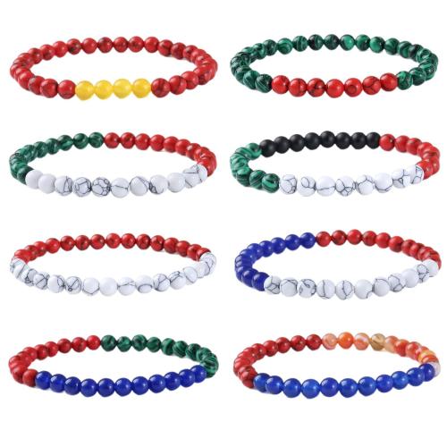 Edelstein Armbänder, Naturstein, mit elastischer Faden, handgemacht, Modeschmuck & unisex & verschiedene Stile für Wahl, farbenfroh, verkauft von PC