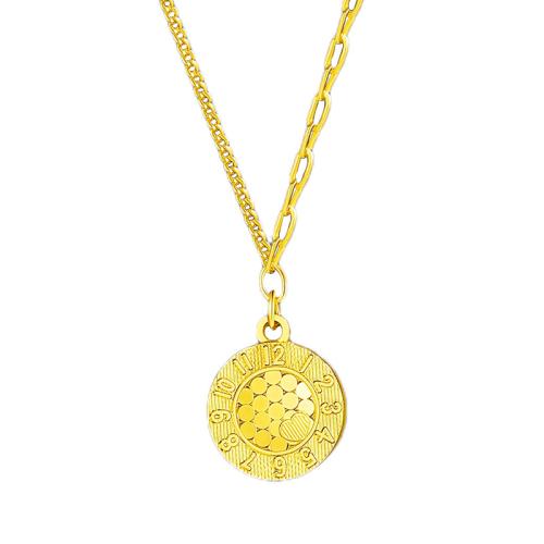 Collier en laiton fait à la main, Placage, bijoux de mode, doré Environ 45 cm, Vendu par PC