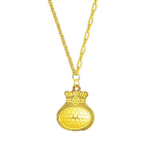 Collier en laiton fait à la main, Placage, bijoux de mode, doré Environ 45 cm, Vendu par PC