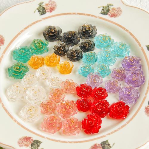 Fleur perles de résine, Rose, DIY, plus de couleurs à choisir, Vendu par PC[