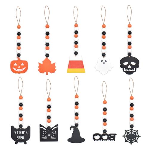 décoration d'Halloween, bois, avec Chanvre, 10 pièces, Vendu par fixé