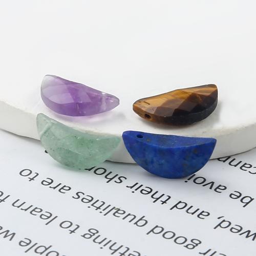 Gemstone Jewelry Pendant, Moon, plated, DIY 