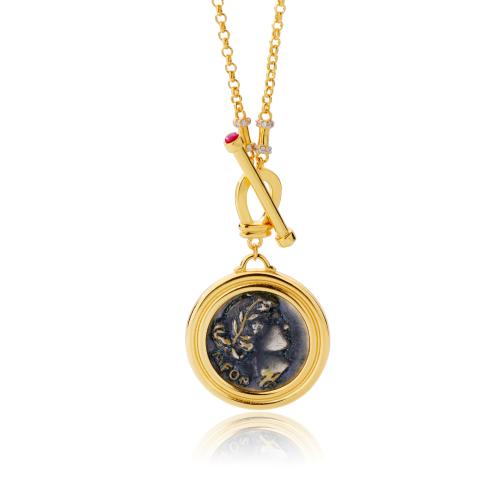 Collier en laiton fait à la main, avec Autocollant époxyde, Placage, bijoux de mode, couleurs mélangées Environ 48.5 cm, Vendu par PC