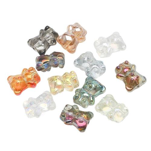 Miracle Glass Beads, gold color plated, DIY 