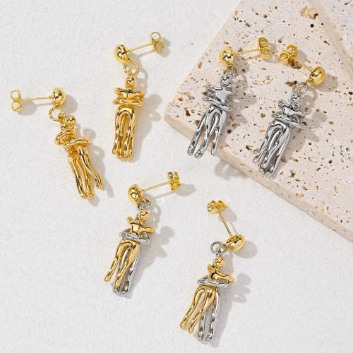 Латунные серьги падение, Латунь, Другое покрытие, ювелирные изделия моды, Много цветов для выбора, не содержит никель, свинец, продается Пара