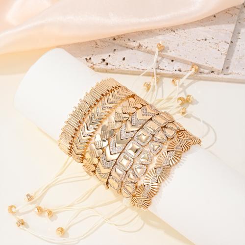 キュービックジルコニアマイクロパヴェブラスブレスレット, 銅, メッキ, ファッションジュエリー & マイクロパヴェジルコニア, 無色, ニッケル、鉛、カドミウムフリー, 売り手 パソコン