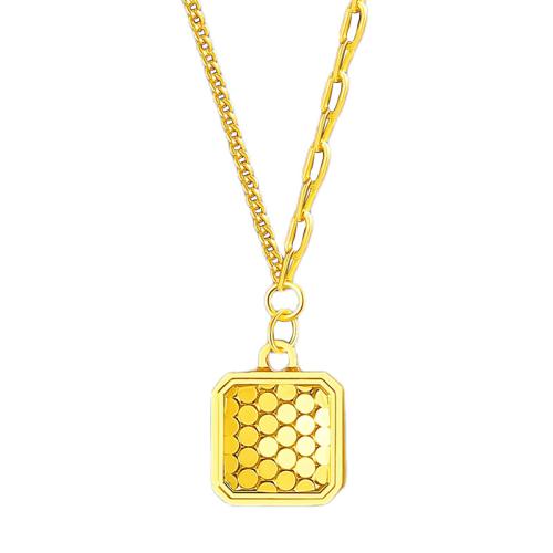 Collier en laiton fait à la main, Placage, bijoux de mode, doré Environ 45 cm, Vendu par PC