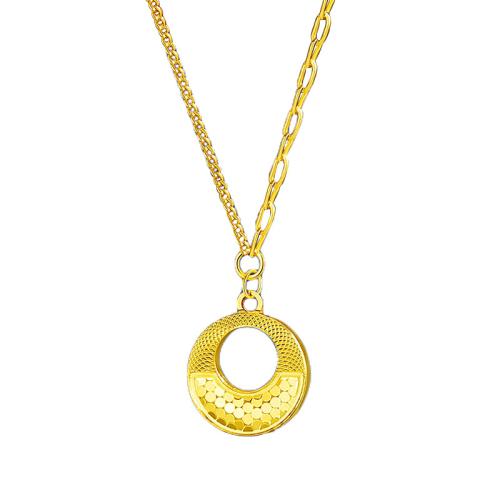 Collier en laiton fait à la main, Placage, bijoux de mode, doré Environ 45 cm, Vendu par PC