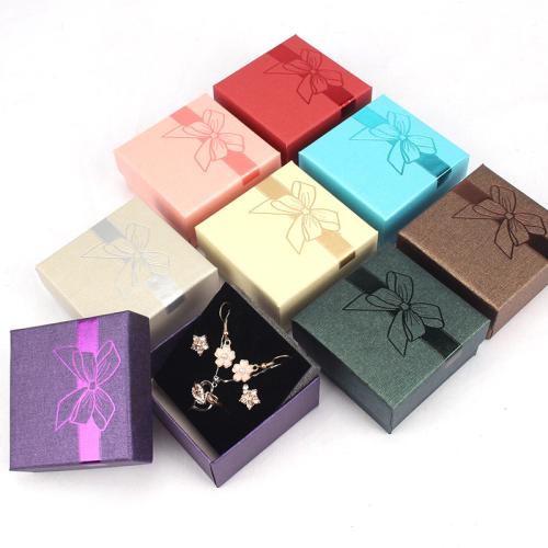 Boîte Cadeau de bijoux, papier, cadre, estampage à chaud, Anti-poussière, plus de couleurs à choisir Vendu par PC