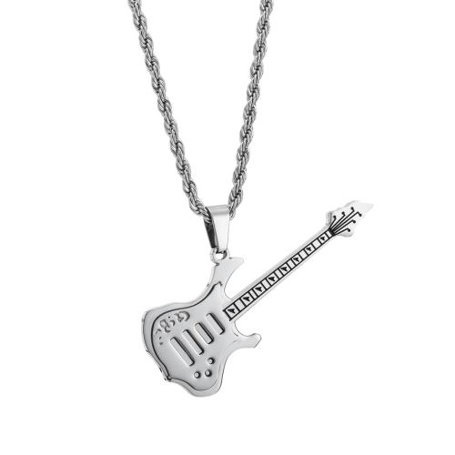 Acier inoxydable Instrument de musique \u0026 Remarque Pendentif, Acier inoxydable 304, guitare, Placage, DIY, plus de couleurs à choisir Vendu par PC