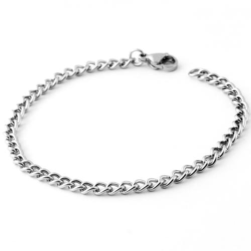 Acier inoxydable 304 bracelet, longueur différente pour le choix & normes différentes pour le choix, couleur originale, Vendu par PC