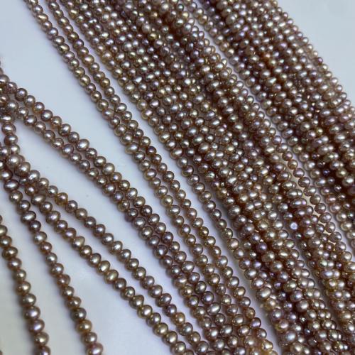 Perle comme Pommes de terre perles d'eau douce, perle d'eau douce cultivée, ovale, DIY, violet cm, Vendu par brin