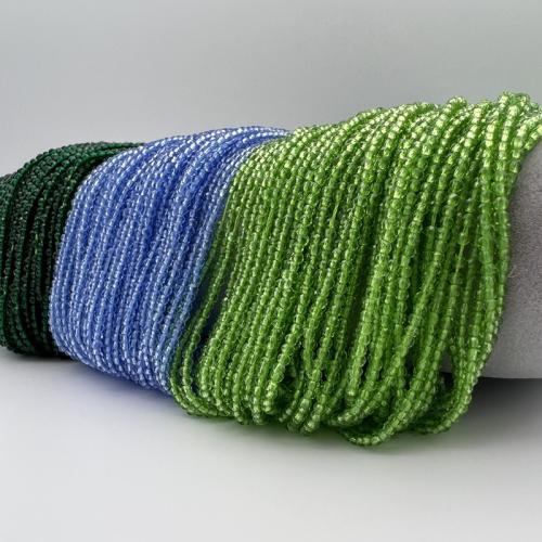 Doppelkegel Kristallperlen, Kristall, DIY, mehrere Farben vorhanden, 2*2 MM, Länge:37 cm, 100SträngeStrang/Menge, verkauft von Menge