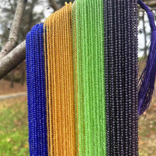 Doppelkegel Kristallperlen, Kristall, DIY, mehrere Farben vorhanden, 3mm, Länge:37 cm, 10SträngeStrang/Tasche, verkauft von Tasche