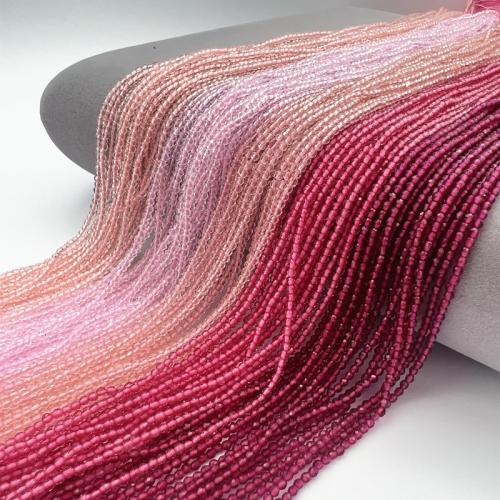 Doppelkegel Kristallperlen, Kristall, DIY, mehrere Farben vorhanden, 2mm, Länge:37 cm, 10SträngeStrang/Menge, verkauft von Menge