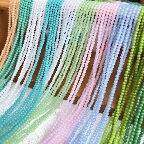 Doppelkegel Kristallperlen, Kristall, DIY, mehrere Farben vorhanden, 3mm, Länge:37 cm, 10SträngeStrang/Menge, verkauft von Menge