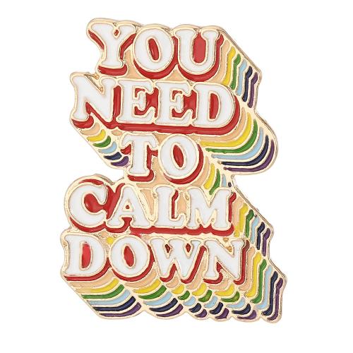 Broche émail, alliage de zinc, Placage, unisexe, doré, Vendu par PC