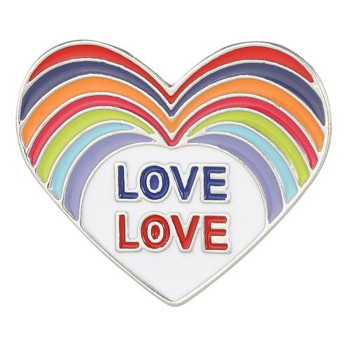 Broche émail, alliage de zinc, Placage, unisexe, couleur originale, Vendu par PC