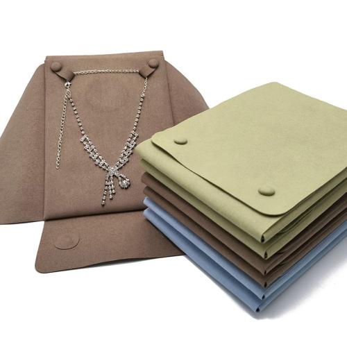 Microfiber PU Jewelry Packing Bag, Rectangle, portable & dustproof [
