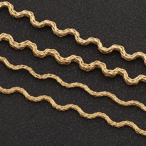 Stainless Steel Chain Jewelry, 304 Stainless Steel, gold color plated, DIY, golden, 1.2-1.8mm 