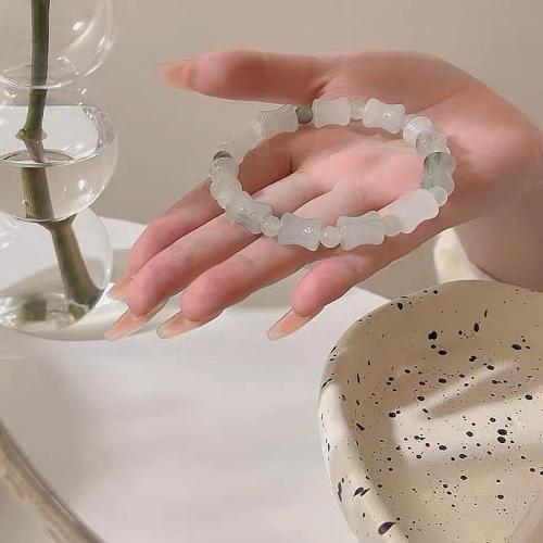 Edelstein Armbänder, Tianshan Blue Granit, Modeschmuck, keine, 10x8mm, Länge:ca. 19 cm, verkauft von PC