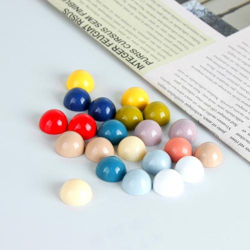 Bijoux Perles en résine, dôme, DIY, Couleur aléatoire, 14mm, Vendu par PC