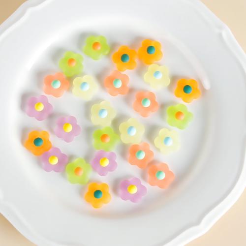 Cabujón de flor de resina, Bricolaje, más colores para la opción, Vendido por UD