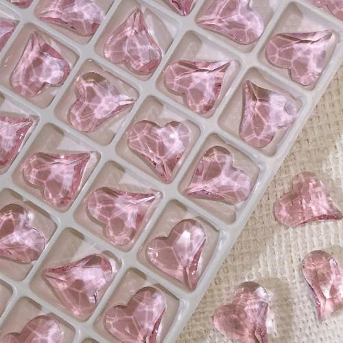 art d'ongle d'argile polymère , cristal, DIY & styles différents pour le choix & facettes, Lt rose, Vendu par PC[