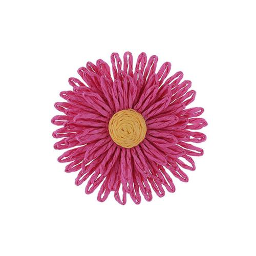 Fleurs de décoration de mode, Rafidah+Grass, fait à la main, DIY, plus de couleurs à choisir, 65mm, Vendu par PC