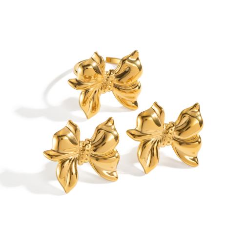 Parures de bijoux en acier inoxydable, Acier inoxydable 304, Placage de couleur d'or, bijoux de mode, plus de couleurs à choisir, Vendu par PC