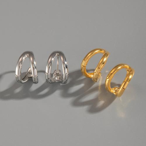 ステンレス　ダングル ピアス, 304ステンレススチール, ゴールドメッキ, ファッションジュエリー, 無色, 売り手 ペア