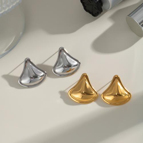 Boucle en acier inoxydable, Acier inoxydable 304, Placage de couleur d'or, bijoux de mode, plus de couleurs à choisir, Vendu par paire