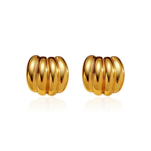Edelstahl Stud Ohrring, 304 Edelstahl, plattiert, Modeschmuck & verschiedene Stile für Wahl & für Frau, verkauft von Paar