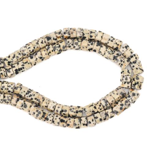 Perles dalmatiens, Dalmate, DIY, couleurs mélangées Environ 38 cm, Vendu par brin