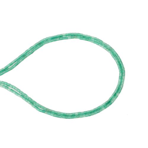 Abalorios de Ágata Verde, Bricolaje, verde, 2x2mm, longitud:aproximado 38 cm, Vendido por Sarta