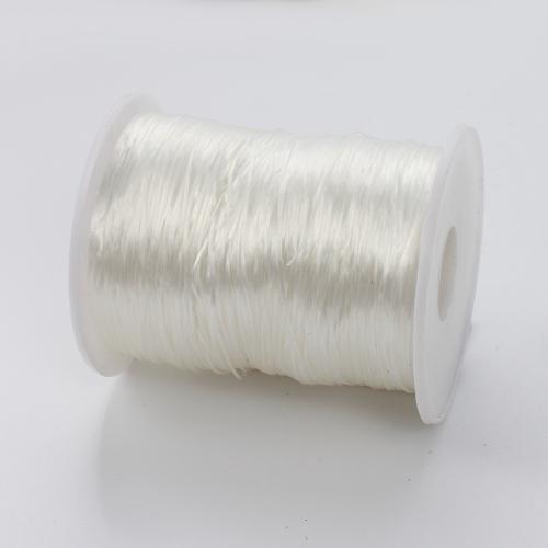 Fil élastique, durable, blanc, 0.8mm m, Vendu par fixé[